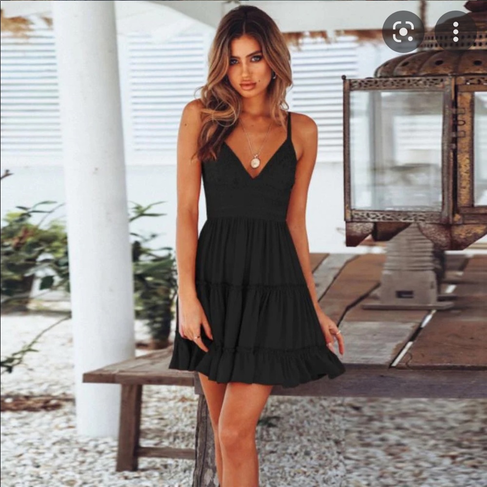 Black Boho Dress